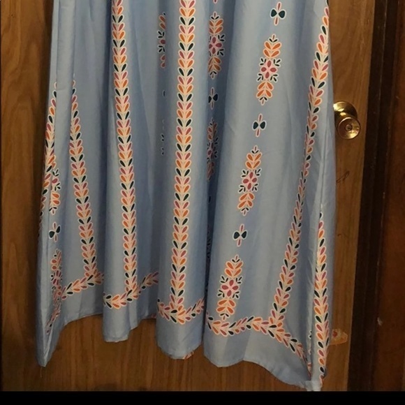 Miss Look Dress Women’s Size XXL Blue VNeck Sleeveless‎ Maxi Lightweight - Picture 10 of 15